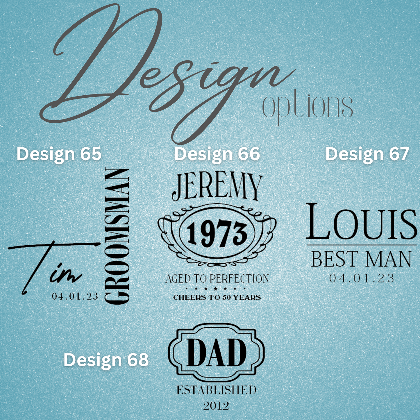 Round Glass Decanter Set - 850ml