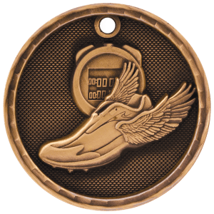 3-D Track Medal