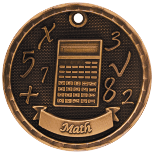 3-D Math Medal