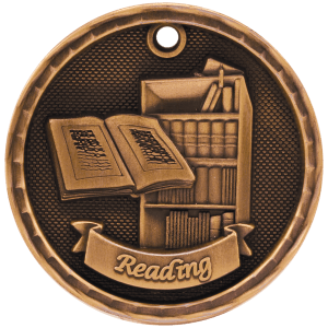 3-D Reading Medal