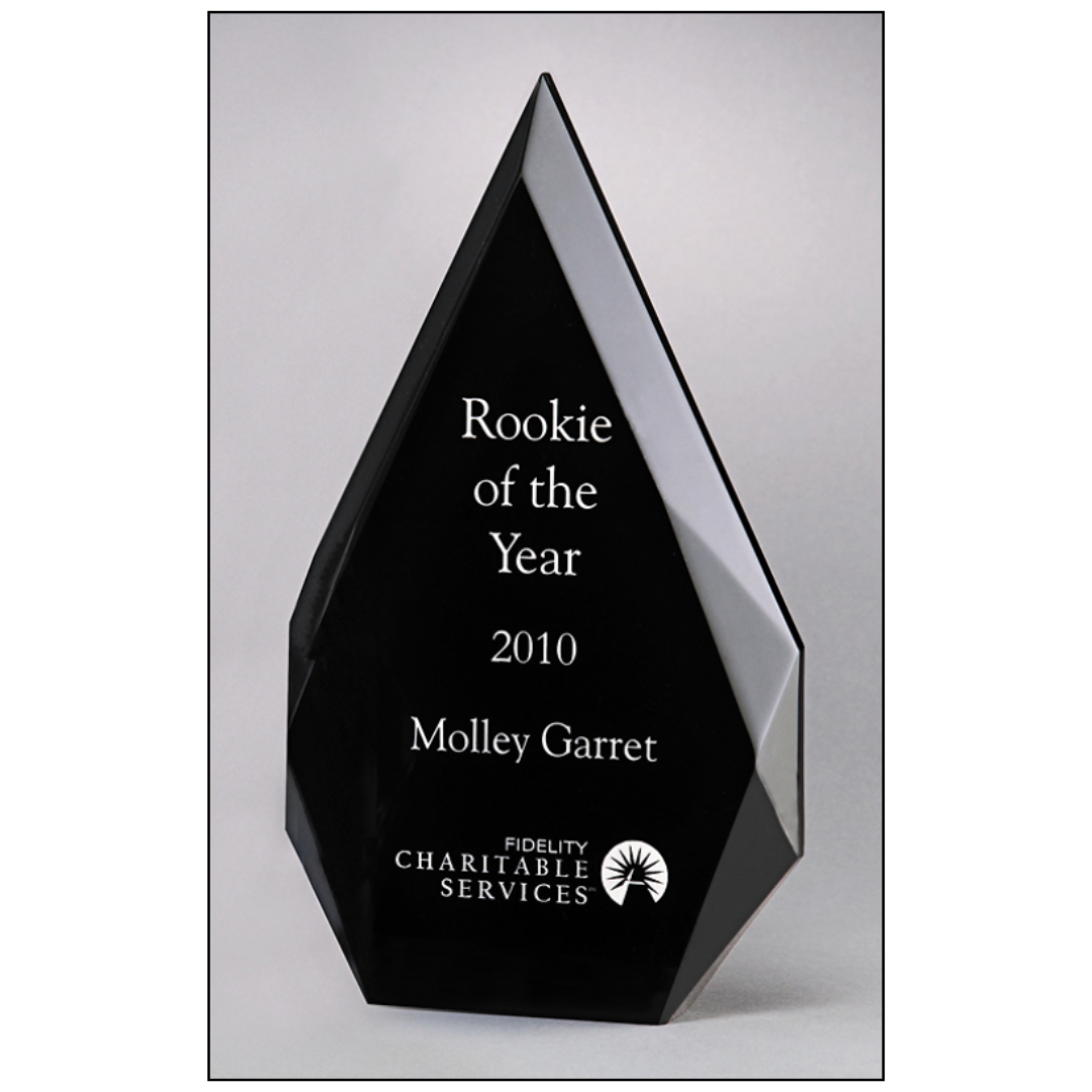 Black Acrylic Flame Series Award