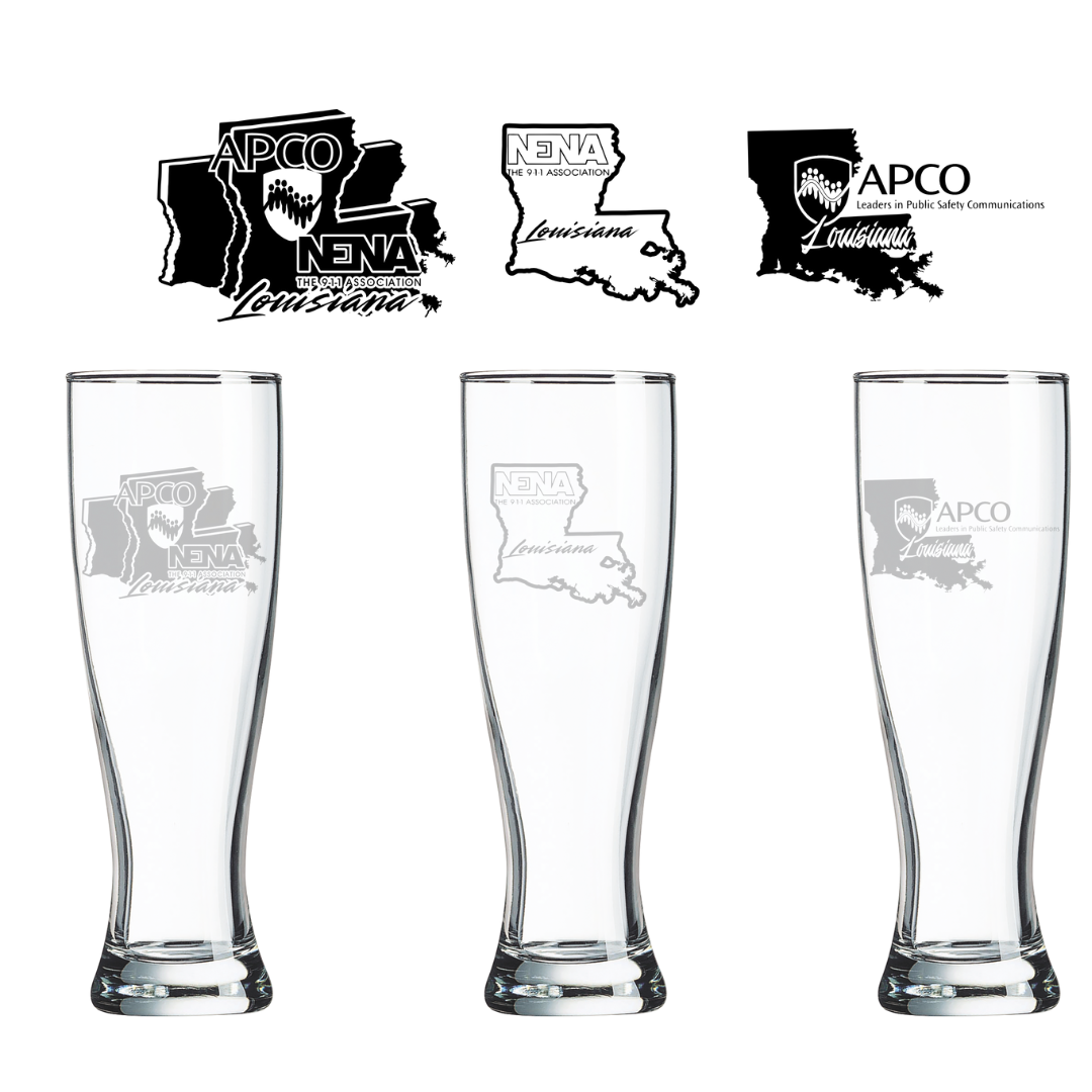 Etched 16oz Pilsner Beer Glass- APCO-NENA