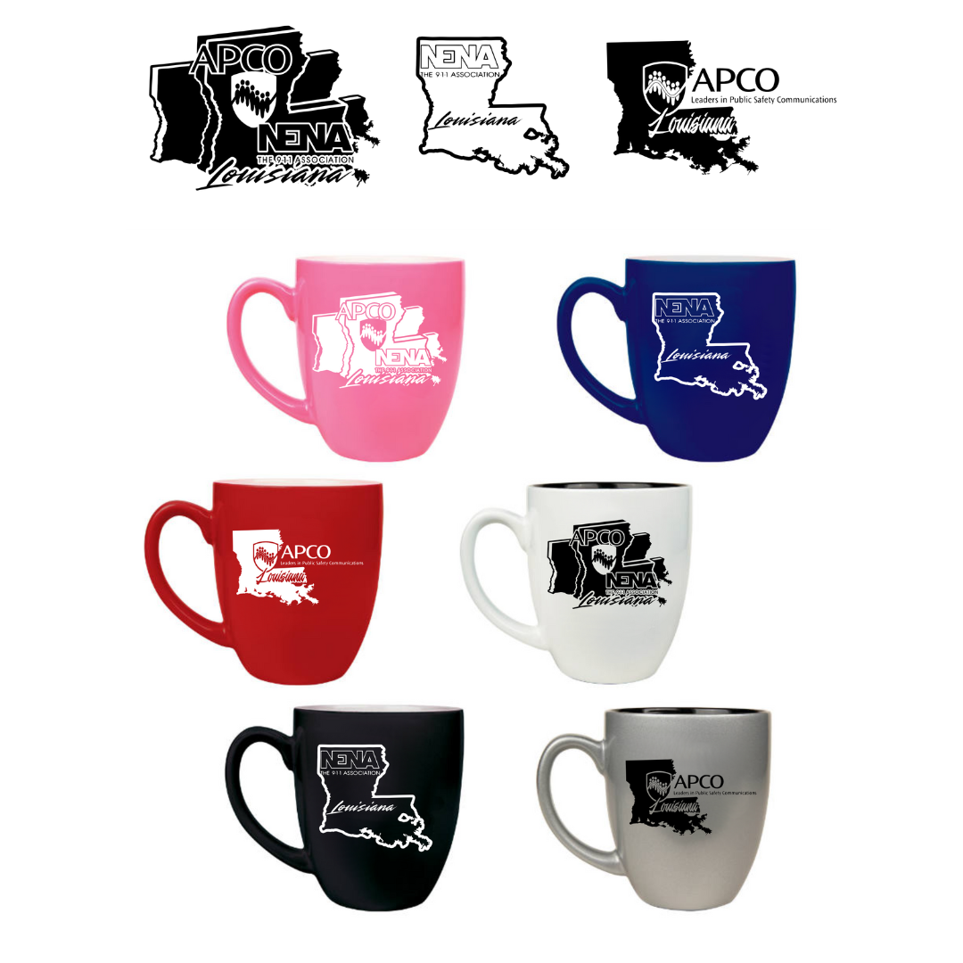 16oz - Laser Engraved Ceramic Bistro Mug - APCO-NENA