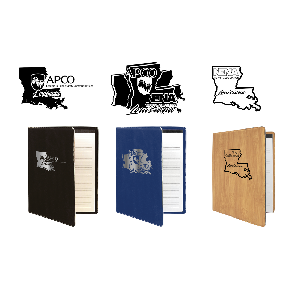 Leatherette Portfolio with Notepad - APCO - NENA