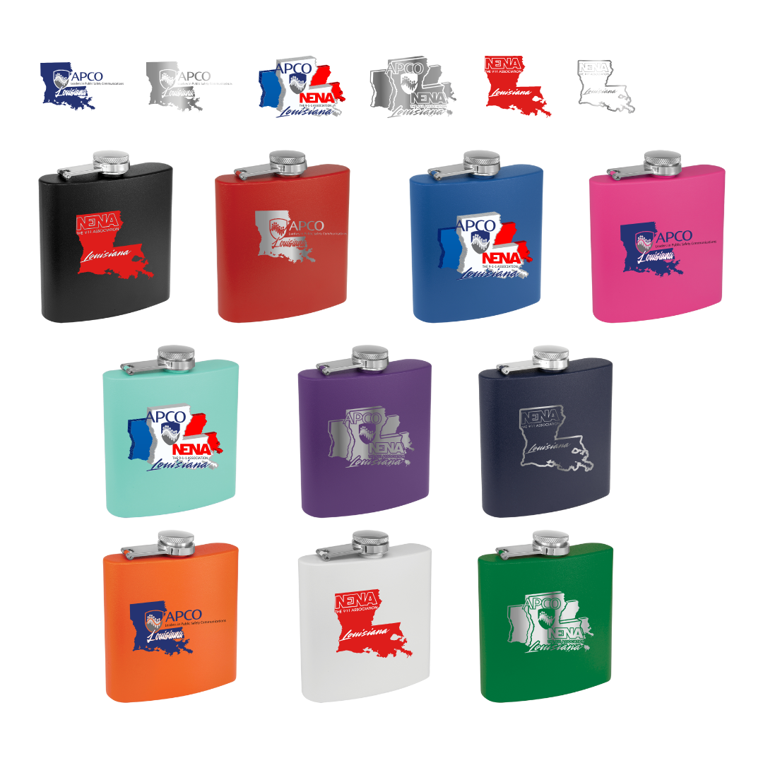 6oz - Stainless Flask - APCO-NENA
