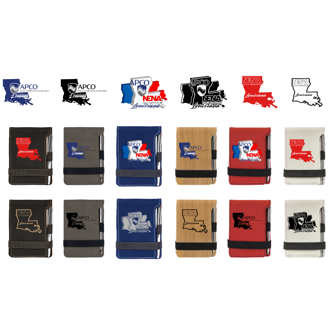 Leatherette Mini Notepad with Pen - APCO - NENA