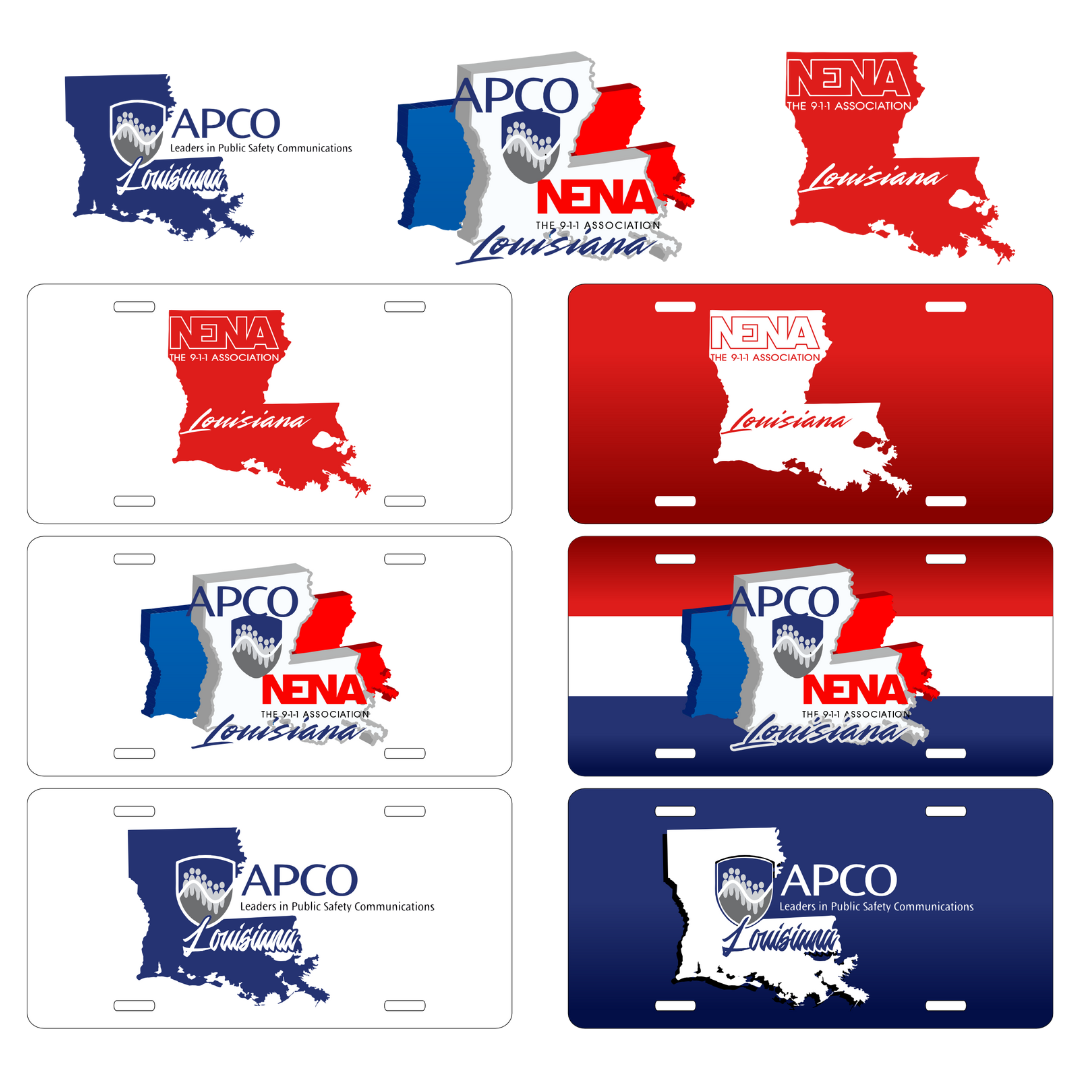Aluminum License Plate -APCO-NENA