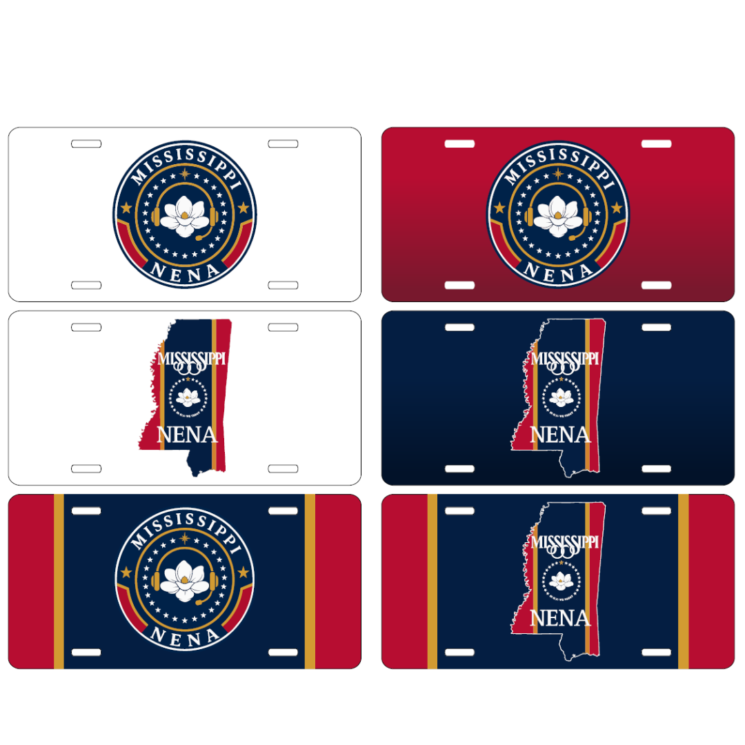 Aluminum License Plate -MS NENA