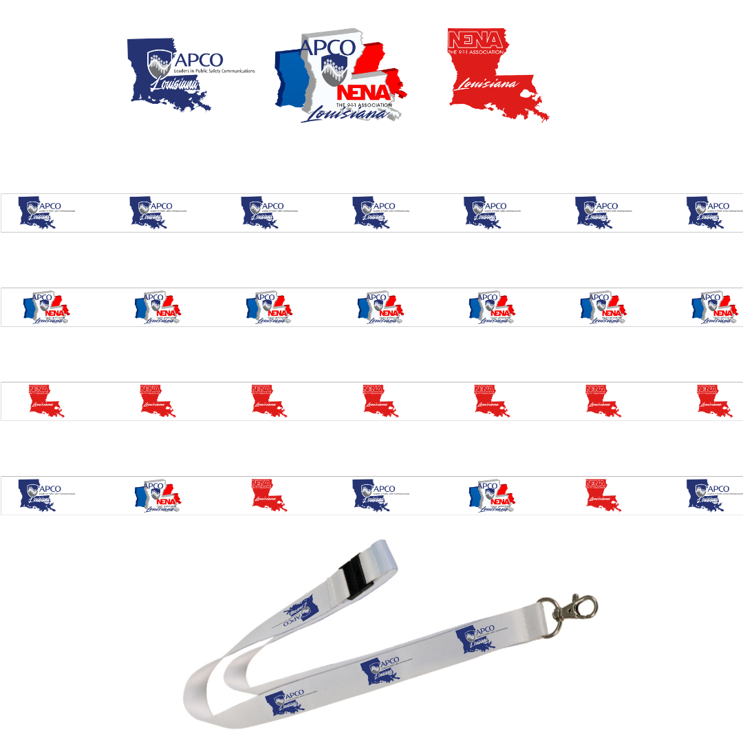 Lanyard with Break Away Clip -APCO-NENA