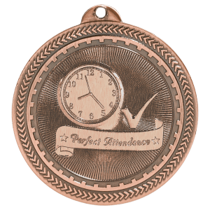 BriteLazer Perfect Attendance Medal