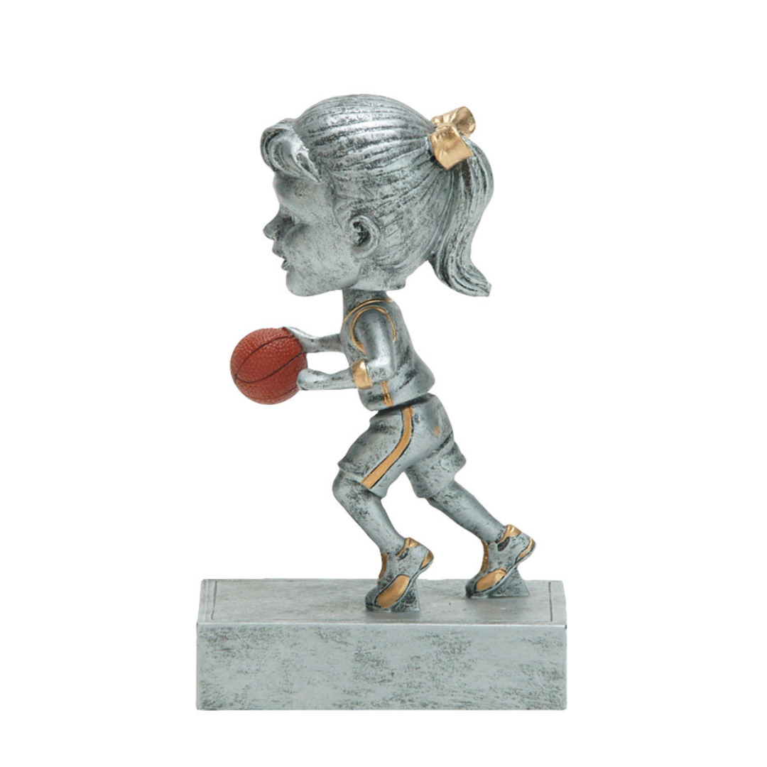 Female Basketball Bobble Head Resin
