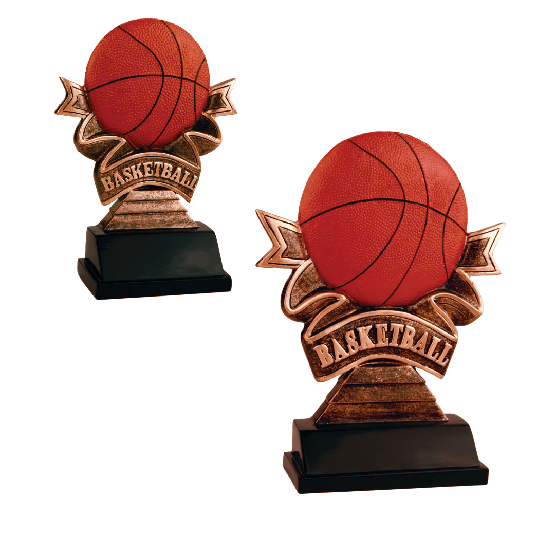 Basketball Ribbon Resin