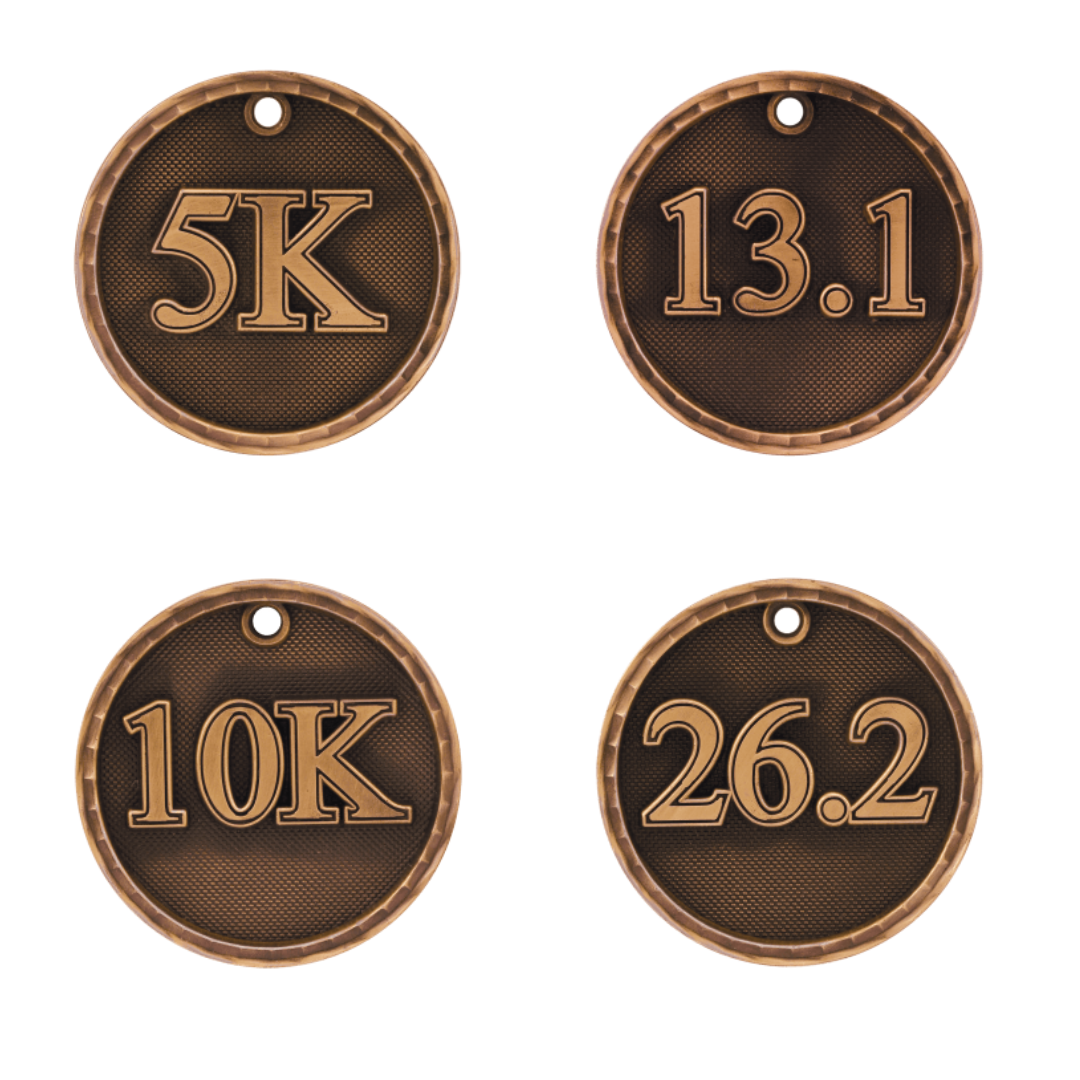 3-D Running Medals