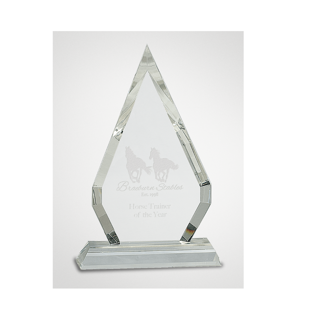 Crystal Diamond on Pedestal Base