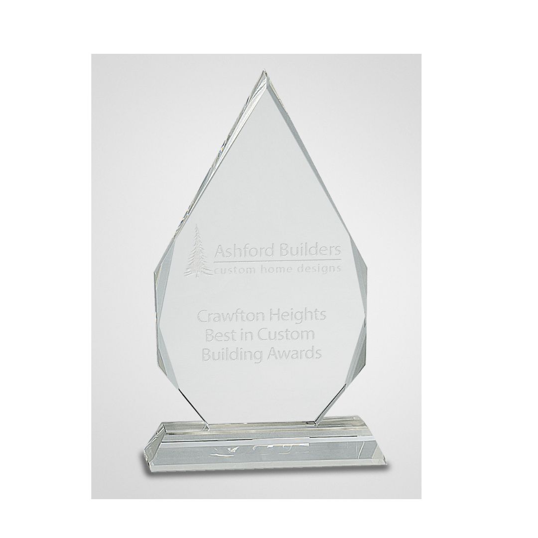 Clear Crystal Diamond on Pedestal Base