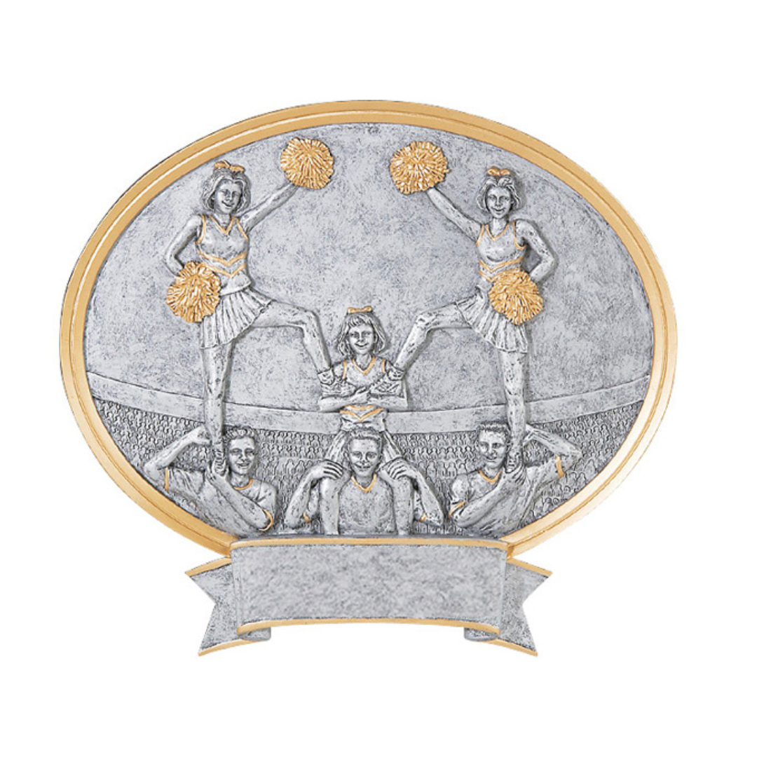 Co-Ed Cheer Oval Legend Resin
