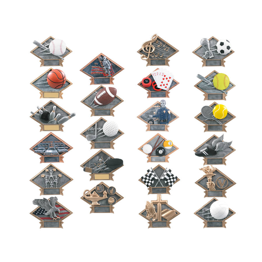 Lamp of Knowledge Diamond Plate Resin