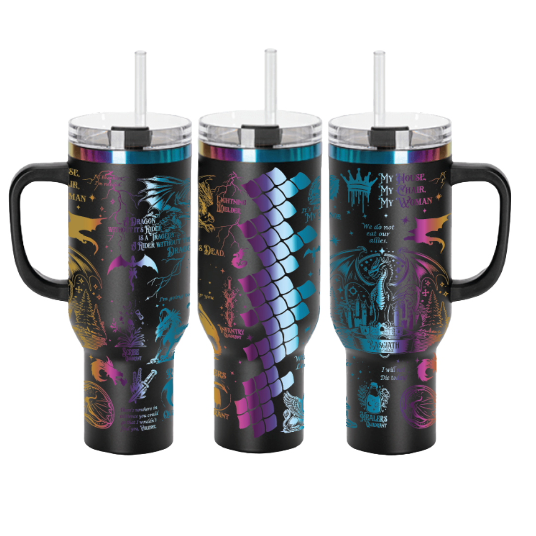 Fourth Wing Romantasy Inspired Tumbler