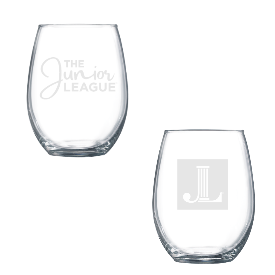 Junior League 15oz Stemless Wine Glass - National Logos