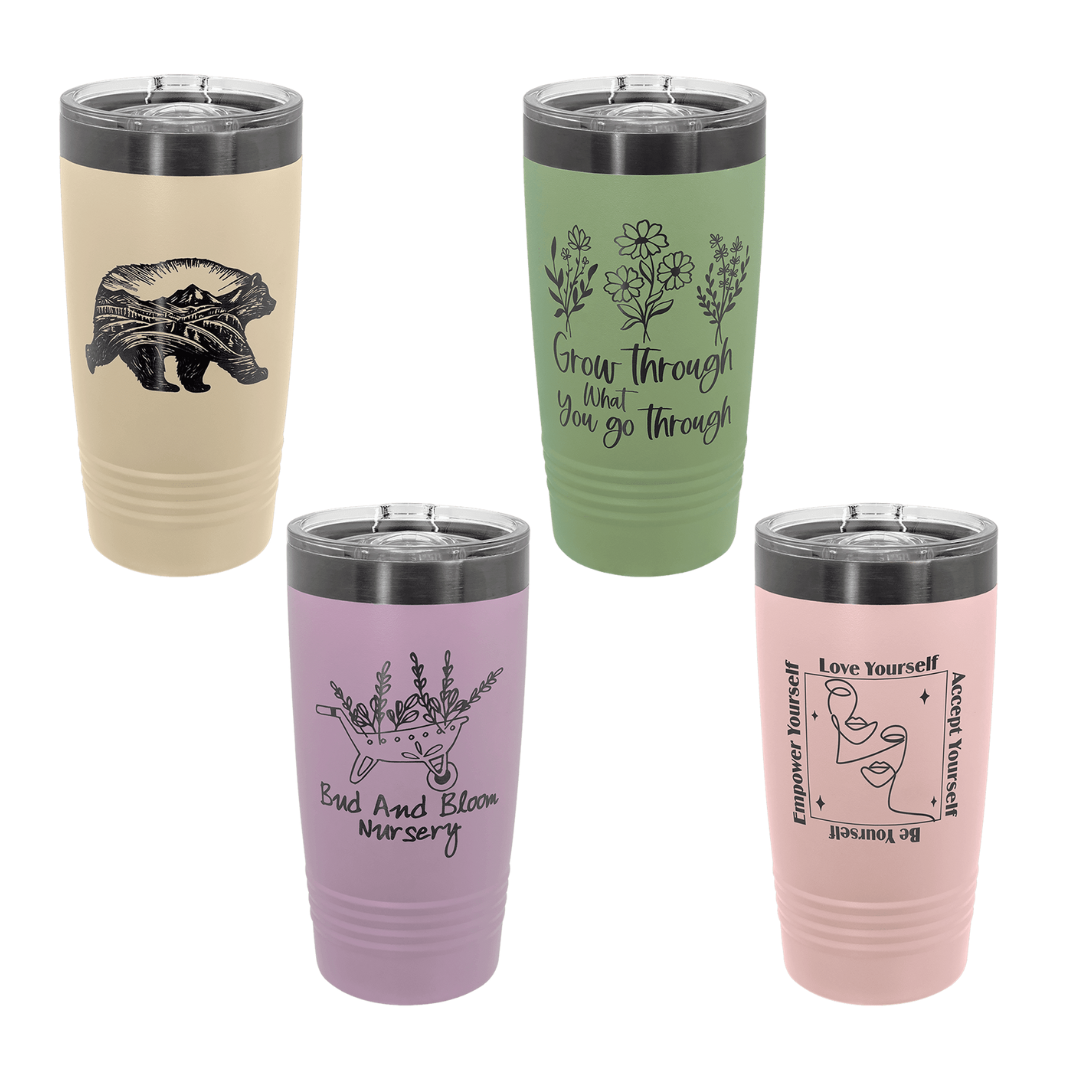 Pastel/Ghost Black Tumblers
