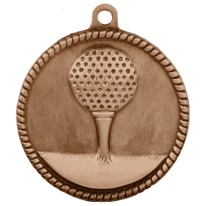 Golf High Relief Medal