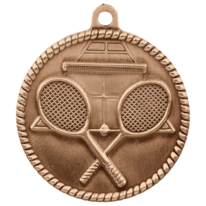 Tennis High Relief Medal