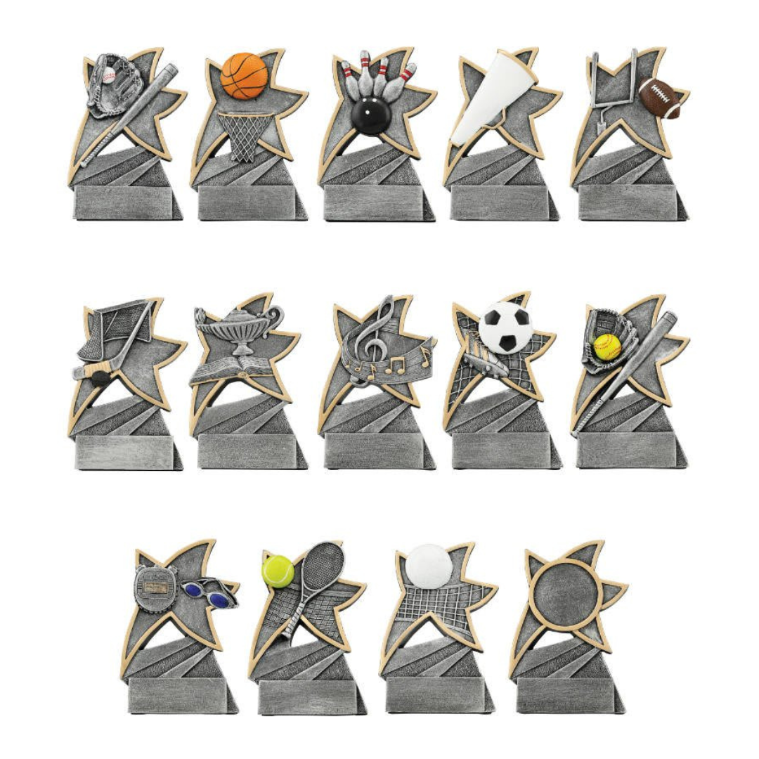 Soccer Jazz Star Resin