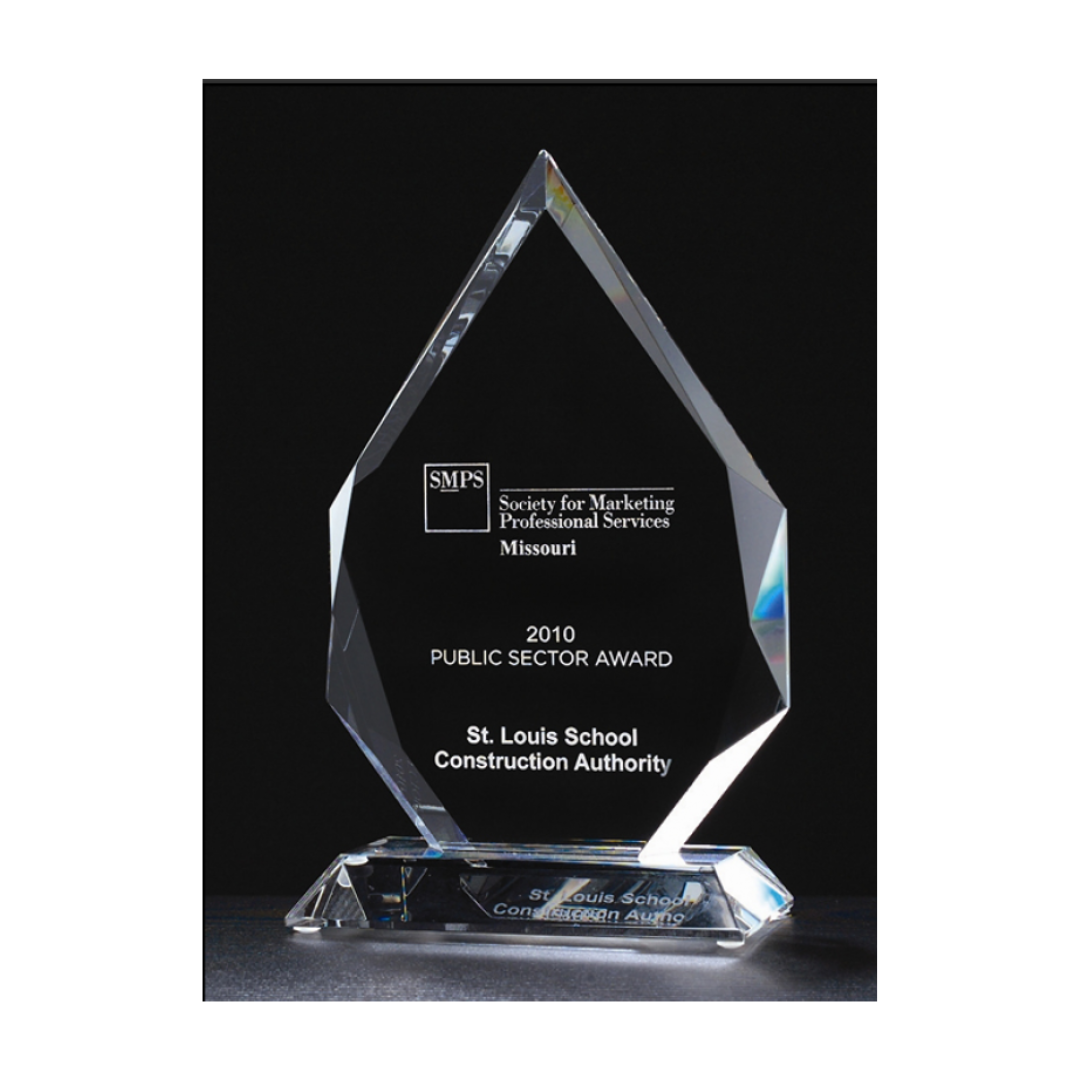 Diamond Flame Series Crystal Award