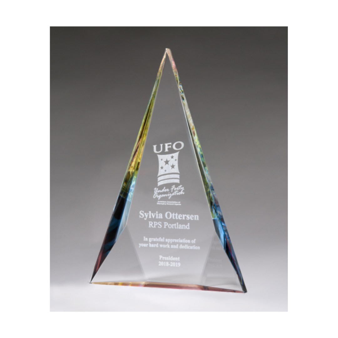 Diamond Series Crystal Award with Prism-Effect Base