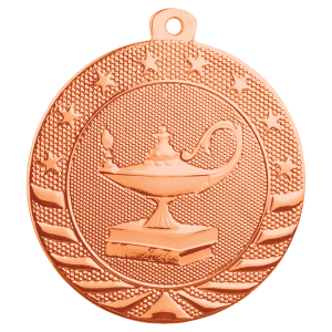 Lamp Of Knowledge Starbright Medal - No Engraving