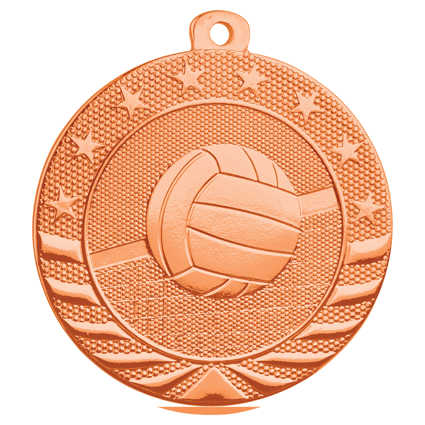 Large Starbrite Volleyball Medal