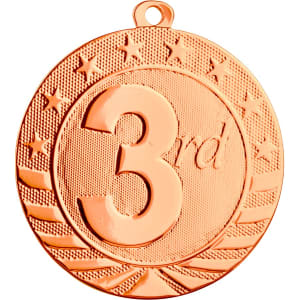 "Place" Starbrite Medal - No Engraving