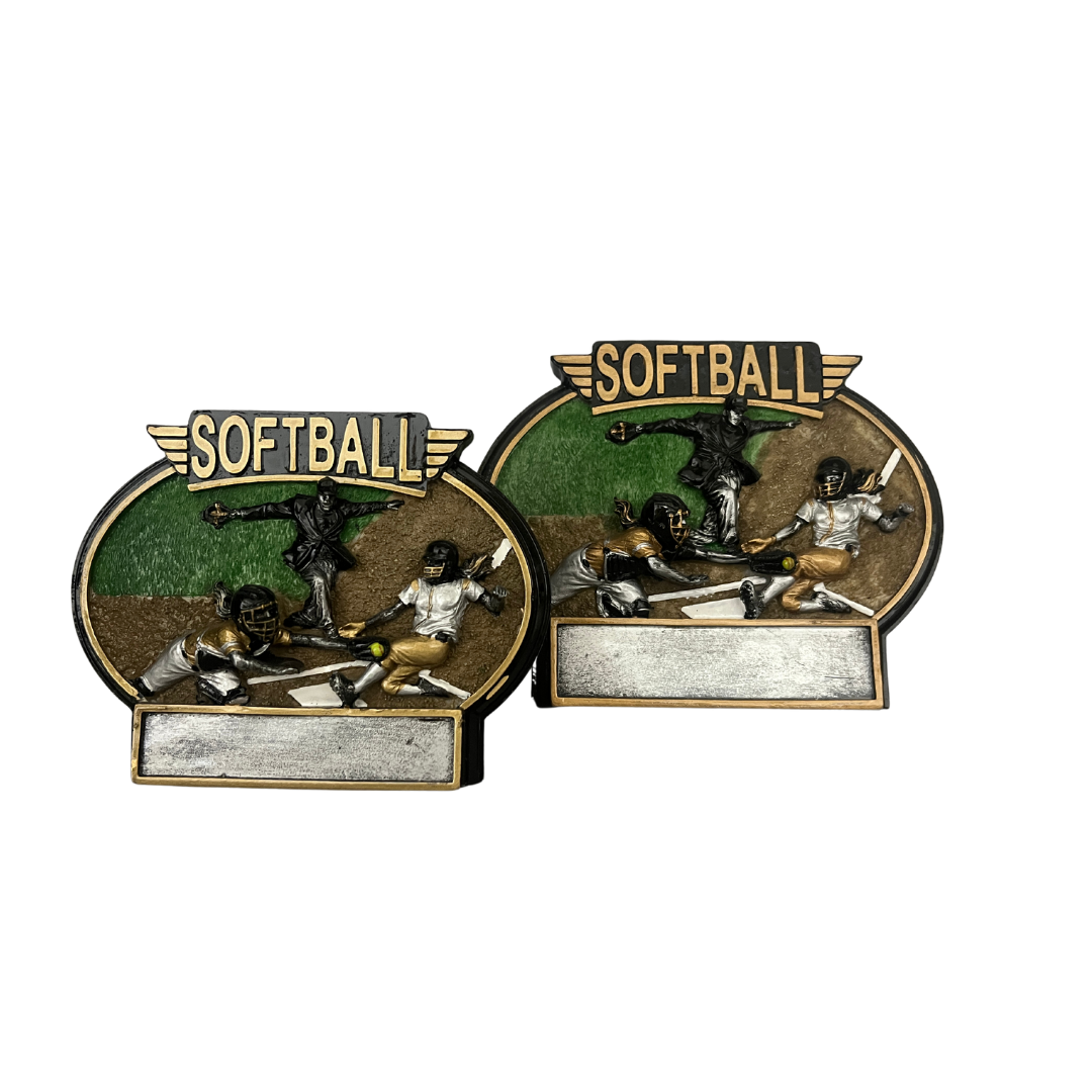 Full Color Oval Softball Resin