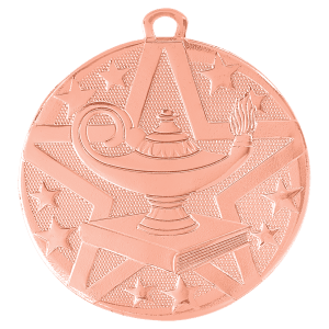 Lamp of Knowledge Superstar Medal - No Engraving