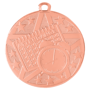 Perfect Attendance Superstar Medal - No Engraving