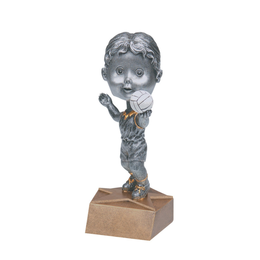 Female Volleyball Bobble Head Resin