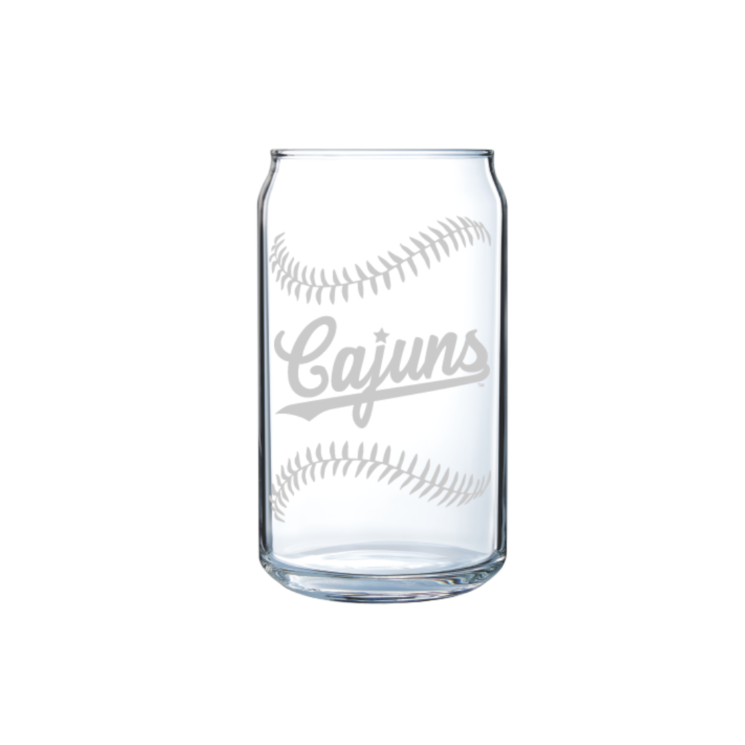 Vintage Baseball Louisiana Can Glass