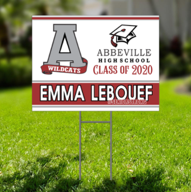 High School Senior Yard Sign