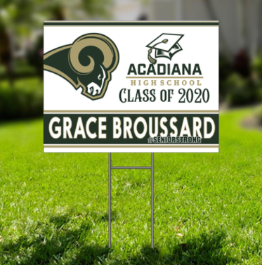 High School Senior Yard Sign