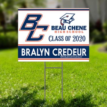 High School Senior Yard Sign
