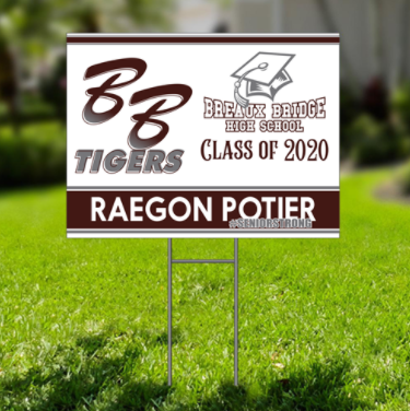 High School Senior Yard Sign