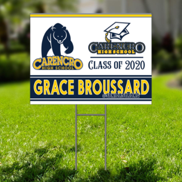 High School Senior Yard Sign