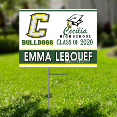 High School Senior Yard Sign