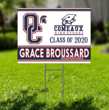 High School Senior Yard Sign