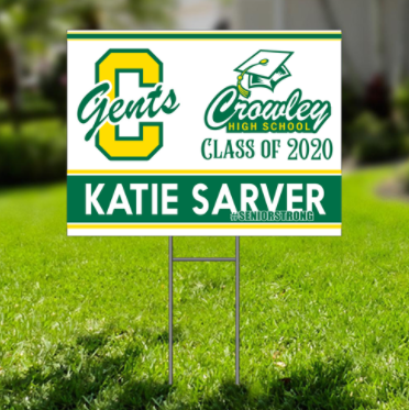 High School Senior Yard Sign
