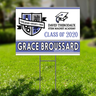 High School Senior Yard Sign