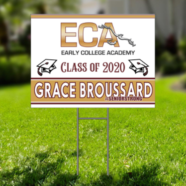 High School Senior Yard Sign