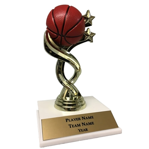 Twisted Basketball Sport Figure Trophy