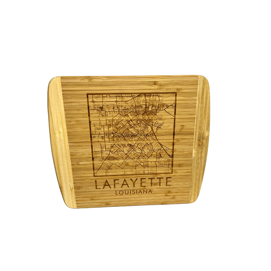 Lafayette Map Cutting Board