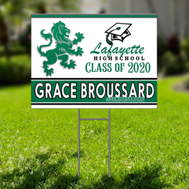 High School Senior Yard Sign
